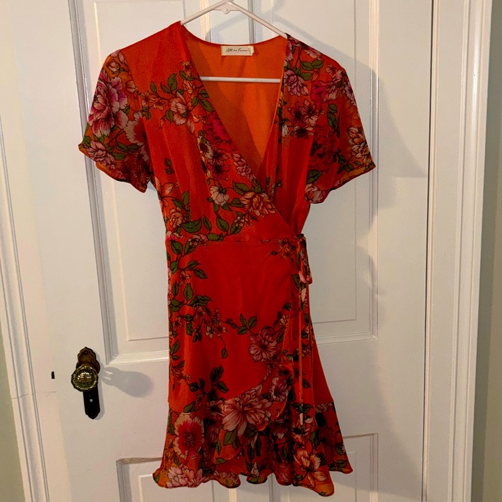 All in Favor wrap dress. Size small. great condition.
